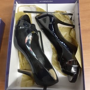 Madden Girl black peep toe heels